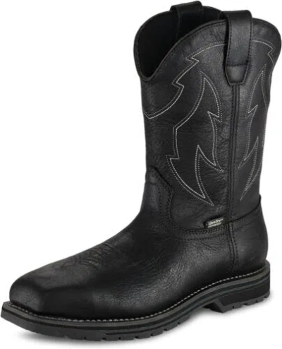 Pre-owned Irish Setter , Kittson, Men's, 11", Waterproof, Steel Safety Toe, Work Boot In Black