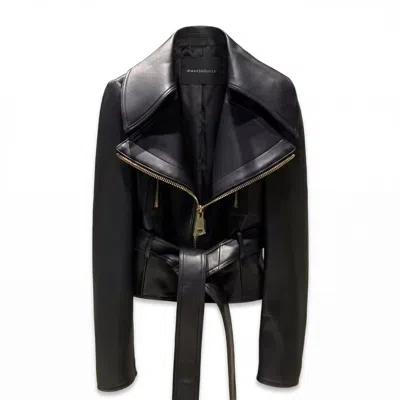 Irmak Su Guclu Women's Black Soca Leather Jacket