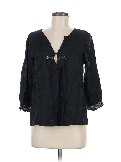 Pre-owned Iro 3/4 Sleeve Blouse In Black