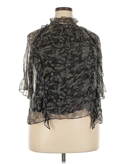 Pre-owned Iro 3/4 Sleeve Blouse In Black