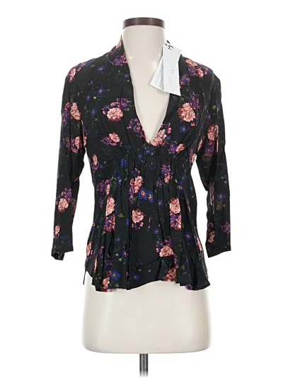 Iro 3/4 Sleeve Blouse In Black