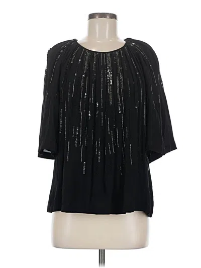 Pre-owned Iro 3/4 Sleeve Blouse In Black