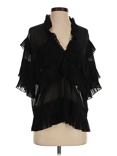 Pre-owned Iro 3/4 Sleeve Blouse In Black