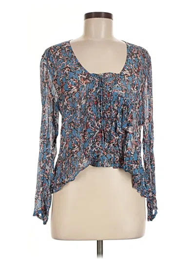 Pre-owned Iro 3/4 Sleeve Blouse In Blue