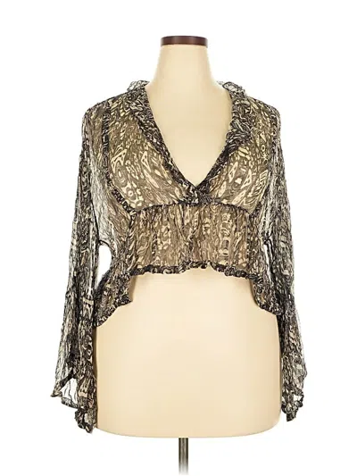 Pre-owned Iro 3/4 Sleeve Blouse In Gold