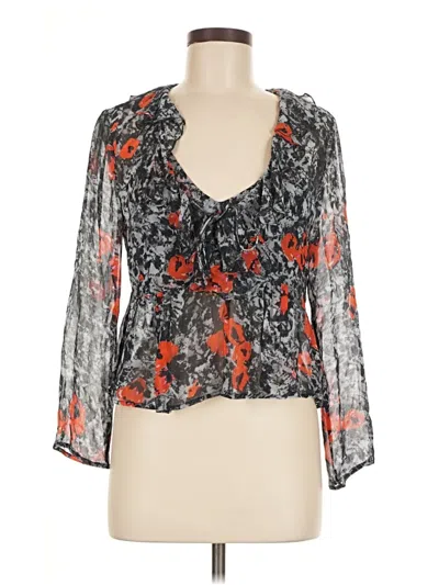 Pre-owned Iro 3/4 Sleeve Blouse In Gray