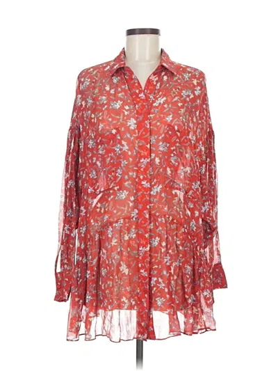 Pre-owned Iro 3/4 Sleeve Blouse In Red