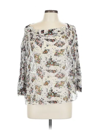 Pre-owned Iro 3/4 Sleeve Blouse In Silver