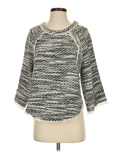 Pre-owned Iro 3/4 Sleeve Top Gray Boatneck Tops