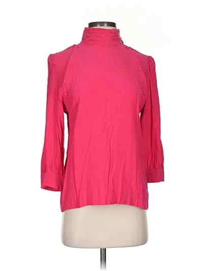 Pre-owned Iro 3/4 Sleeve Top Pink Turtleneck Tops