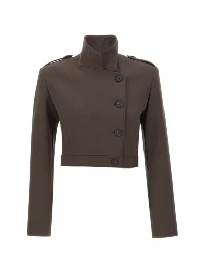 Iro Afternoon Double-breasted Jacket In Brown