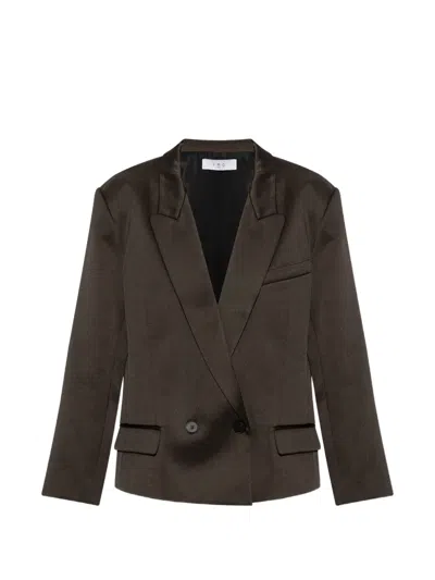 Iro Again Double-breasted Blazer In Brown
