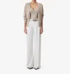 Iro Alea Cardigan In Beige Lurex Silver In Multi