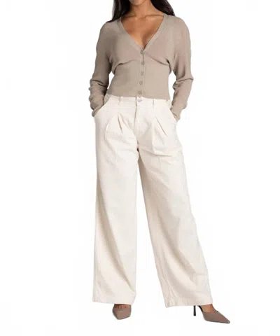 Iro Alea Sweater In Beige Lurex Silver In White