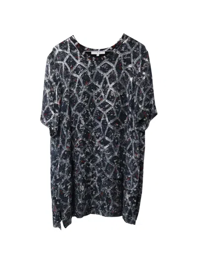 Pre-owned Iro Aliza Crew-neck Mini Dress In Blue