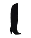 Iro Alma Over-the-knee Boots In Black Suede In Black