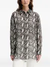 Iro Aloune Snakeskin Print Shirt In Black
