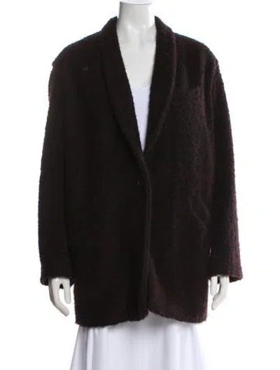 Pre-owned Iro Alpaca Coat In Brown