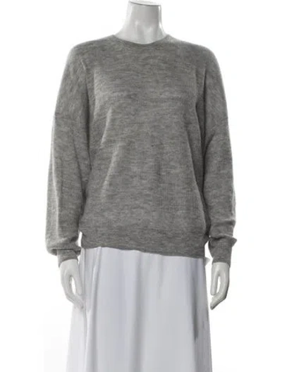 Pre-owned Iro Alpaca Crew Neck Sweater In Gray