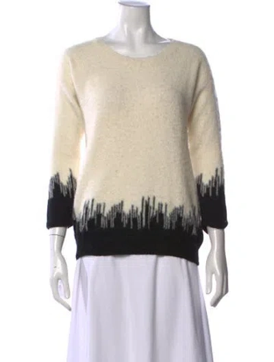 Pre-owned Iro Alpaca Graphic Print Sweater In Neutrals