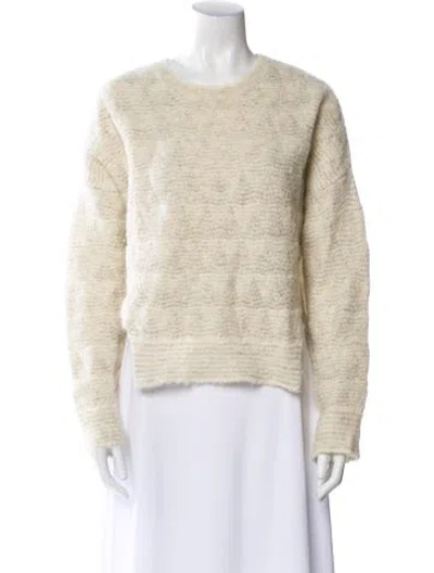 Pre-owned Iro Alpaca Scoop Neck Sweater In Neutral