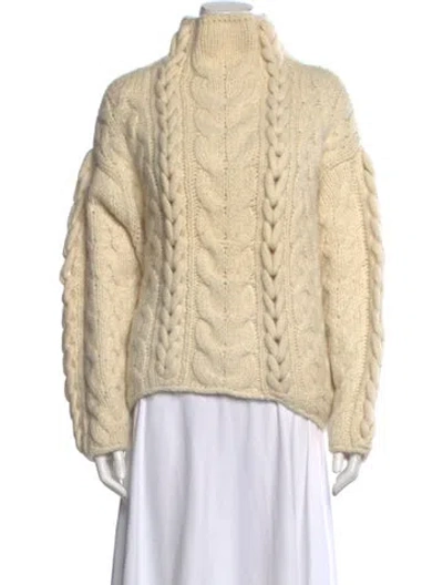 Pre-owned Iro Alpaca Turtleneck Sweater In Neutrals