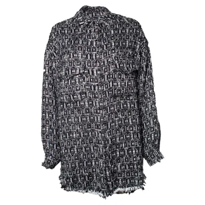 Pre-owned Iro , Altin W20 Lurex Overshirt In Black
