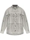 Iro Long-sleeved Denim Shirt In Grey