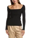 Iro Amarok Square-neck Ribbed Sweater In Animal Print