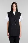 Iro Women's Wool Blend Twill Weave Double-breasted Jacket In Black