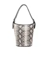Iro Animal Pattern Bucket Shoulder Bag In Gray