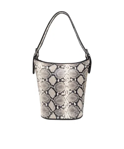 Iro Animal Pattern Bucket Shoulder Bag In Gray
