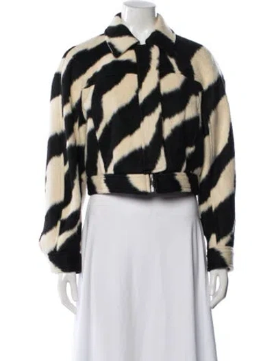 Pre-owned Iro Animal Print Jacket In Black