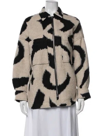 Pre-owned Iro Animal Print Jacket In Neutrals