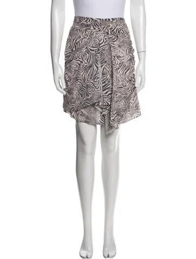 Pre-owned Iro Animal Print Knee-length Skirt In Pink