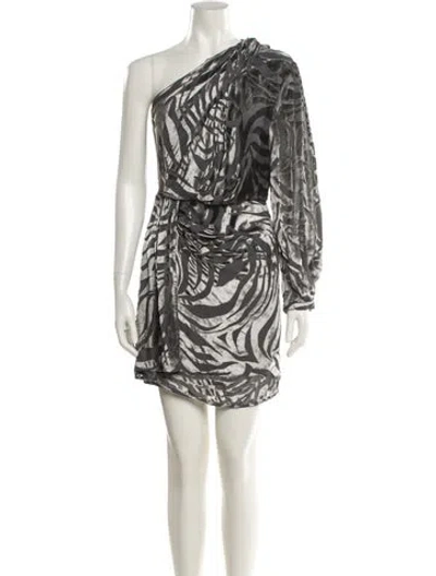 Pre-owned Iro Animal Print Mini Dress In Multi