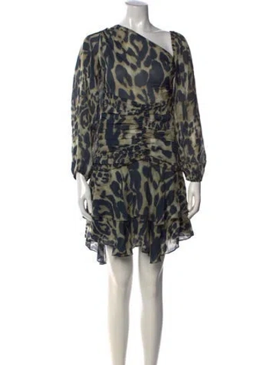 Pre-owned Iro Animal Print Mini Dress In Orange