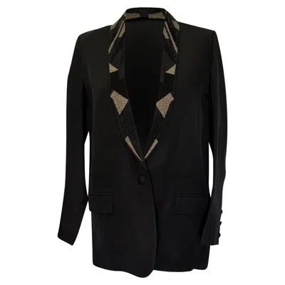 Pre-owned Iro Anissa Embellished Blazer In Black Viscose