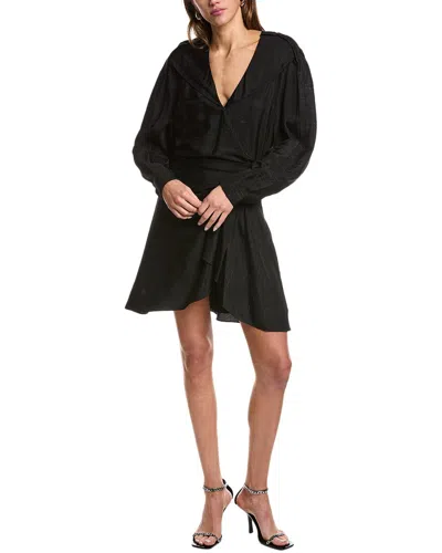 Iro Anokia Silk-blend Mini Dress In Black