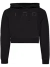 Iro Short Hooded Sweater In Black