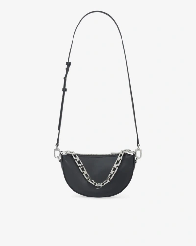 Iro Arc Baby Leather Shoulder Bag In Black