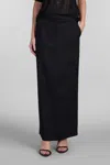 Iro Isice Wool-blend Twill Maxi Skirt In Black