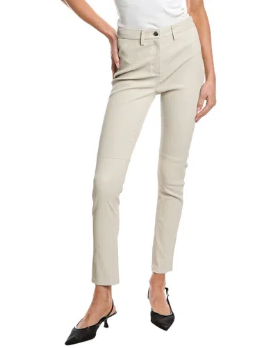 Iro Aroya Leather Pant In Neutral