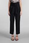 Iro Arrison Pants In Black Wool In Black