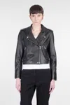 Iro Ashville Biker Jacket In Black Rayon In Black