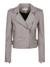 Iro Ashville Leather Jacket In Grey
