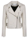Iro Ashville Leather Biker Jacket In White