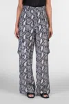 Iro Asona Pants In Silver Wool And Polyester