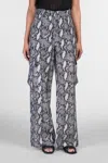 Iro Asona Pants In Silver Wool And Polyester