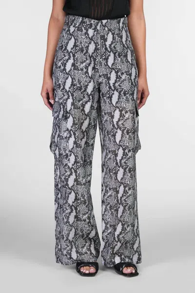 Iro Asona Trouser Pants In Silver In Multi
